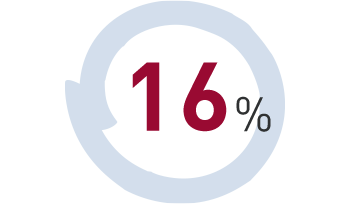 16%
